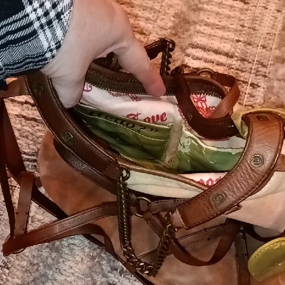 Rare! Y2K Juicy Couture Vintage Velour And Leather Bag - Picture 10 of 13